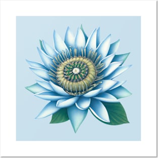 Blue Lotus II Posters and Art